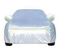 Full Car Cover for Jaguar Project 8 XE SV 2017-2019, Outdoor Waterproof Breathable Sun UV Rain Snow Dust Resistant Heavy Duty Exterior Vehicle Protector with Reflective Strips, White- XXL