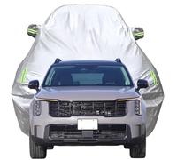 Full Car Cover for Kia Sorento 2024 2025 2026, High Stretch Oxford Cloth Sun Protection Waterproof Dustproof UV Resistant Windproof Car Cover,Silver-Plus-Cotton