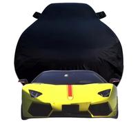 Full Car Cover for Lamborghini Aventador, High Stretch Oxford Cloth Sun Protection Waterproof Dustproof UV Resistant Windproof Car Cover,Black