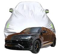 Full Car Cover for Lamborghini URUS S, High Stretch Oxford Cloth Sun Protection Waterproof Dustproof UV Resistant Windproof Car Cover,Silver-Plus-Cotton