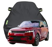 Full Car Cover for Land Rover Range Rover Sport First Edition, All Weather Rain Snow UV Dust Protection Hail Protector, Outdoor Car Cover with Reflective Stri,Black-Plus-Cotton