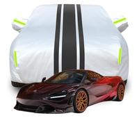 Full Car Cover for Mclaren 720S VELOCITY, Car Tarpaulin with Reflective Strips, All Weather Windproof Snowproof UV Protection Car Cover,B