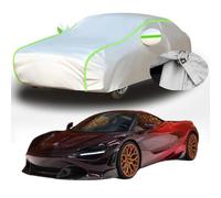 Full Car Cover for Mclaren 720S VELOCITY, Oxford Car Tarpaulin with Reflective Strips, All Weather Windproof Snowproof UV Protection Car Cover,D