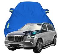 Full Car Cover for Mercedes Maybach GLS600 Centennial Edition, All Weather Rain Snow UV Dust Protection Hail Protector, Outdoor Car Cover with Reflective Stri,Blue-Plus-Cotton