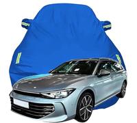 Full Car Cover for Passat Wagon, High Stretch Oxford Cloth Sun Protection Waterproof Dustproof UV Resistant Windproof Car Cover,Blue-Plus-Cotton