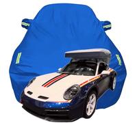 Full Car Cover for Porsche 911 Dakar, High Stretch Oxford Cloth Sun Protection Waterproof Dustproof UV Resistant Windproof Car Cover,Blue-Plus-Cotton