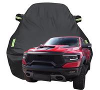 Full Car Cover for RAM TRX 6.2L Supercharged Dodge Ram 2023 2024 2025 2026, Snowproof Scratchproof Anti-UV All Weather Protection, Breathable Oxford Car Tarpaulin,Black