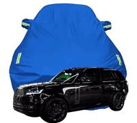Full Car Cover for Range Rover First Edition, High Stretch Oxford Cloth Sun Protection Waterproof Dustproof UV Resistant Windproof Car Cover,Blue-Plus-Cotton