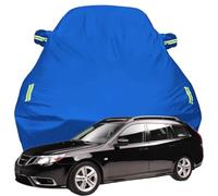 Full Car Cover for Saab 9-3 Aero SportCombi 2008, Snowproof Scratchproof Anti-UV All Weather Protection, Breathable Oxford Car Tarpaulin,Blue