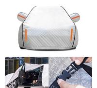 Full Car Cover Waterproof for Hon da Insight 2015-2020, All Weather Outdoor Automobile Covers, Scratchproof garage Protective Cover with Reflective Strips,C