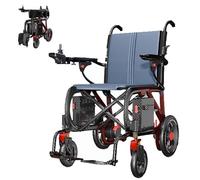 Full Carbon Fiber 24.5lbs Ultralight Electric Wheelchairs for Adults Seniors, 21 Miles Long Range Power Wheelchairs Foldable All Terrain 400W Power Wheelchair with 10A*2 Batteries