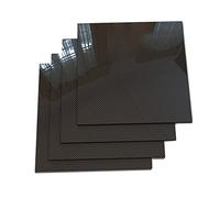 full carbon fiber plate sheet, 400Mmx500Mm Carbon Fiber Plate Sheet High Strength Carbon Board Panel 0.22Mm-5Mm Thickn(Plain Matte,4Mm)