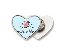 Full Carnival Indulgence Joy Pray Heart Metal Pin Brooch Clip Love