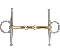 FULL CHEEK CURVED COPER MIX MOUTHPIECE SNAFFLE LOZENGE LINK HORSE BIT EQUESTRIAN (5.0)