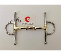 Full Cheek Curved Snaffle Bit 14MM Copper Lozenge GS & SS(UKSALES25® Horse Bits) (4.5 INCHES)