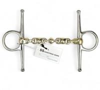 Full Cheek Snaffle Bit, Waterford Mouth, Copper Mix Alloy Horse Bit (5")