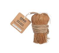 Full Circle 100% Plant Based Scrub Brush for Cleaning Dishes - Biodegradable & Compostable, Plastic Stainless Steel, Brown