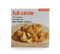Full Circle Air Fryer Liners - 200 Count - Fits Square & Round Baskets - Unbleached, Microplastic Free, Non-Stick Non-Toxic FSC Certified Parchment Paper-4 Boxes of 50 Liners