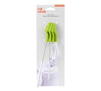Full Circle Bottle and Straw Detail Cleaning Brush Set, Green, One Size | A complete brush set that cleans bottles plus narrow & wide straws in one tool
