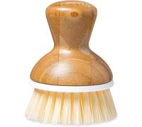 Full Circle Bubble Up Dish Brush Green, Bamboo, Beige, 6.5x5.9x23.4 cm