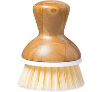 Full Circle Bubble Up Dish Brush Green, Bamboo, Beige, 6.5x5.9x23.4 cm