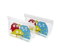 Full Circle FC17343M ZipTuck Reusable Snack Bag Set, Recycled Plastic, Monster