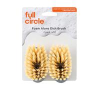 Full Circle Foam Dispensing Dish Brush Refill, Nylon Plastic, Grey | Keep your Foam Alone dish brush working like new with this easy 2-pack refill