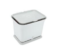 Full Circle Fresh Air Odor-Free Kitchen Compost Bin, Gray
