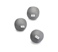 Full Circle Loads of Fun Anti Dryer Balls Grey, Set of 3, Recycled PET with Carbon Filament Static-Dissipative Fabric, 100% rPET Filling, One Size