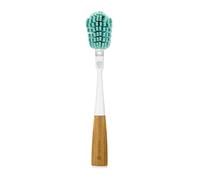 Full Circle Magic Wand Sponge Brush for Washing Glasses - Glass Cleaner with Replaceable Head - Kitchen Brush with Glass Safe Scrubber Sponge