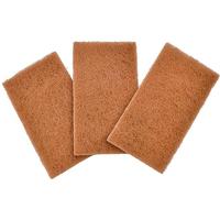 Full Circle Neat Nut Walnut Shell Scouring Pads, Non-Scratch, Set of 3 (Pack of 6)