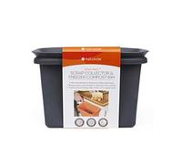 Full Circle Scrap Happy Food Collector and Freezer Compost Bin, Grey