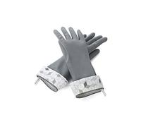 Full Circle Splash Patrol Natural Latex Cleaning and Dish Gloves, Medium/Large, (1 Pair) Grey
