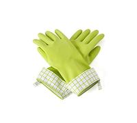 Full Circle Splash Patrol Natural Latex Cleaning Gloves Green FC16128, Nylon and Rayon Plant Fibres/100, 12 x 0.5 x 29 cm
