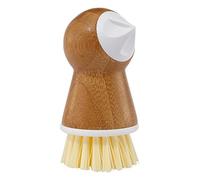 Full Circle Tater Mate Bamboo Potato Brush with Eye Remover, White