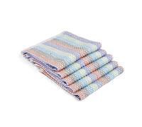 Full Circle Tidy 100% Organic Cotton Dish Cloths, Set of 5, Multicolored