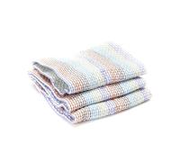 Full Circle Tidy Dish Cloths (Set of 3), Bamboo, Multicolored, 30.4x30.4x2.5 cm