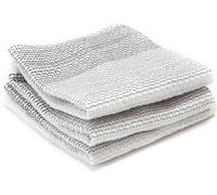 Full Circle Tidy Dish Cloths (set of 3) Grey FC10206GY, Cotton, 30.5 x 0.2 x 30.5 cm