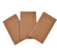 Full Circle Walnut Shell Non-Scratch, Brown, Scouring Pads, Set of 3