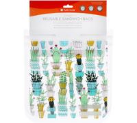 Full Circle, ZipTuck, Reusable Sandwich Bags, Cactus Party, 2 Bags