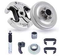 Full Clutch Replacement Set for HS 340 Chainsaw 8PC Kit Includes Oil Pump Worm Gear Oiler and Clutch Drum Replaces 578097901