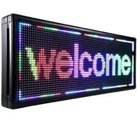 Full Colour LED Digital Display Panels Rolling Indoor Signage With High Resolution, Programmable Via PC And USB.