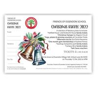 Full Colour Personalised Numbered Raffle Tickets A6 Perforated Size 148.5 mm x 105mm - Personalised Charity Draw Tickets (2000)