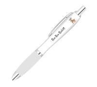 Full Colour Printed Christmas Rudolf Icon Pen With Personalised Text For Festive Gifts With A Clear Colour Grip.