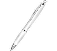 Full Colour Printed Personalised Contour Pens Promotional *Qty - 600* - Clear Pen Grips