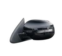 Full Complete Door Wing Mirror compatible with Mitsubishi For Outlander 2013-2020 Car Rearview Mirror Assembly Auto Side Mirror Reflector Led Turn Signal Lights(Red Right)(Black Left)