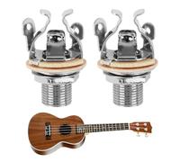 Full-Contact Output Jack Socket for Guitar Bass 2pcs 4-Contact Copper Metal Electric Guitar Stereo Jack with Washer and Nut Solder Type Enhanced Signal Stability and Noise Reduction