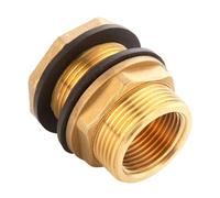 Full Copper Thickened Water Tank Connector 1/2" -2" Tower Bucket Inner and Outer Thread Drain Interface Hardware(3I4 inch Male)
