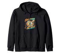 Full Count Blast Baseball Power Swing Graphic Zip Hoodie