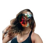 Full Cover Face Visor Protective Glasses Mirror Sunglasses, Full Face Sunglasses, Oversized Polarized Face (#28)